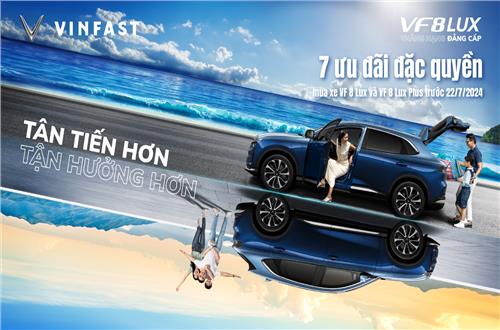 7 Ưu đãi Đặc quyền mua xe VF 8 Lux và Lux Plus trước ngày 22/7/2024